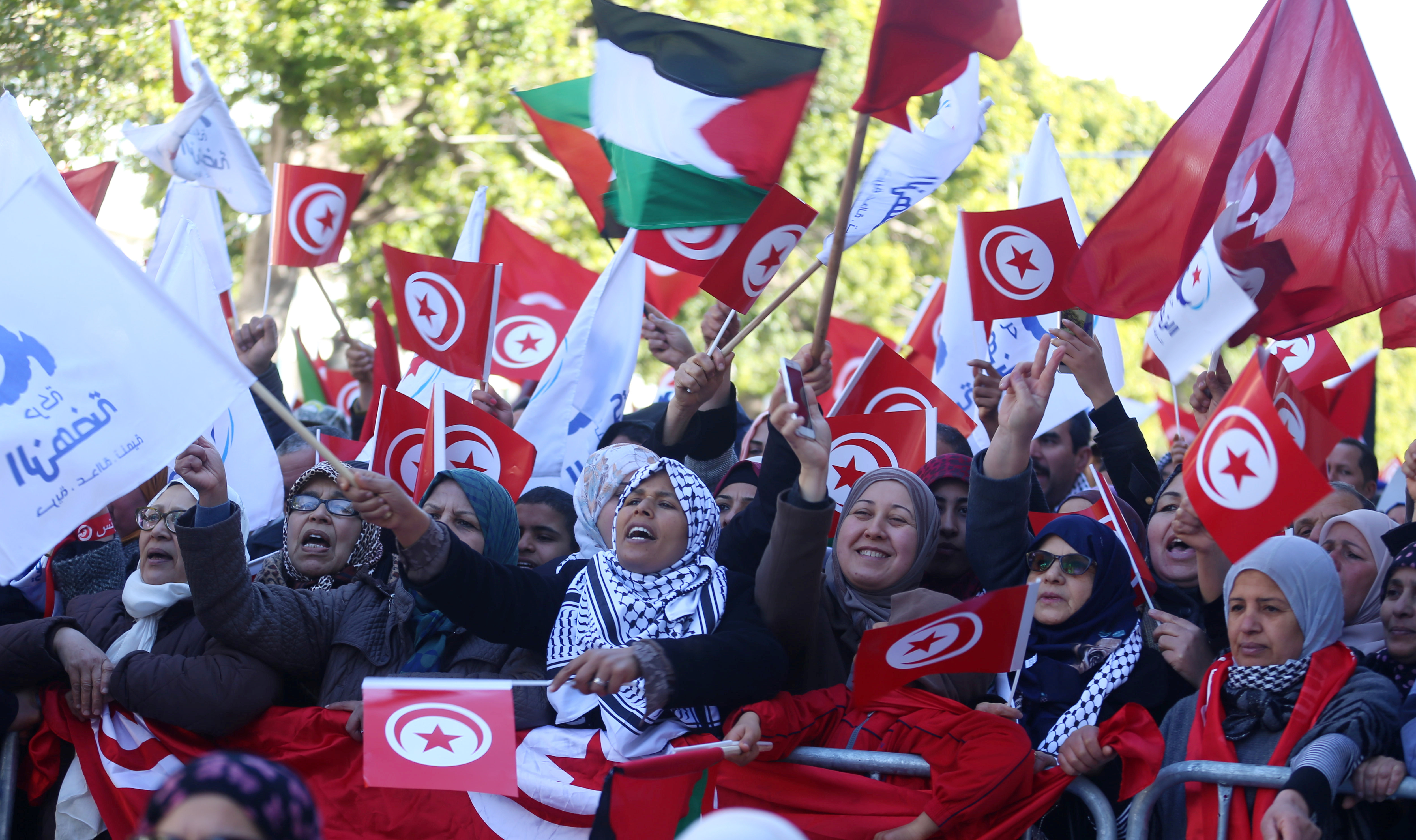 احياء ذكرى الثورة التونسية
