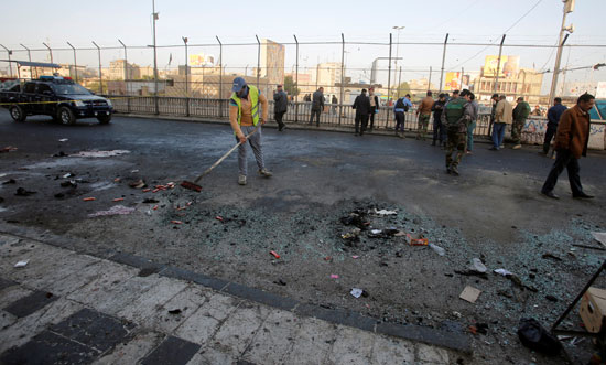 موقع انفجار بغداد