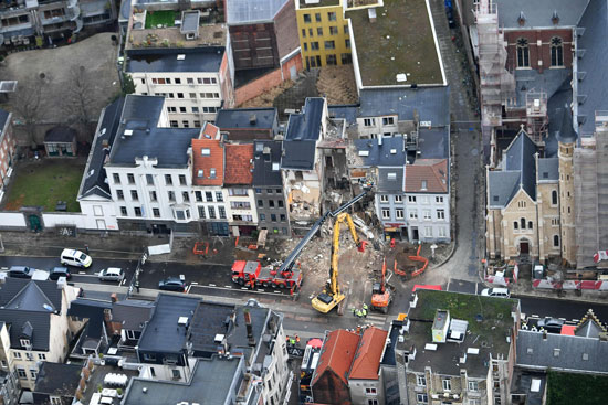 انهيار 3 عقارات فى بلجيكا إثر انفجار