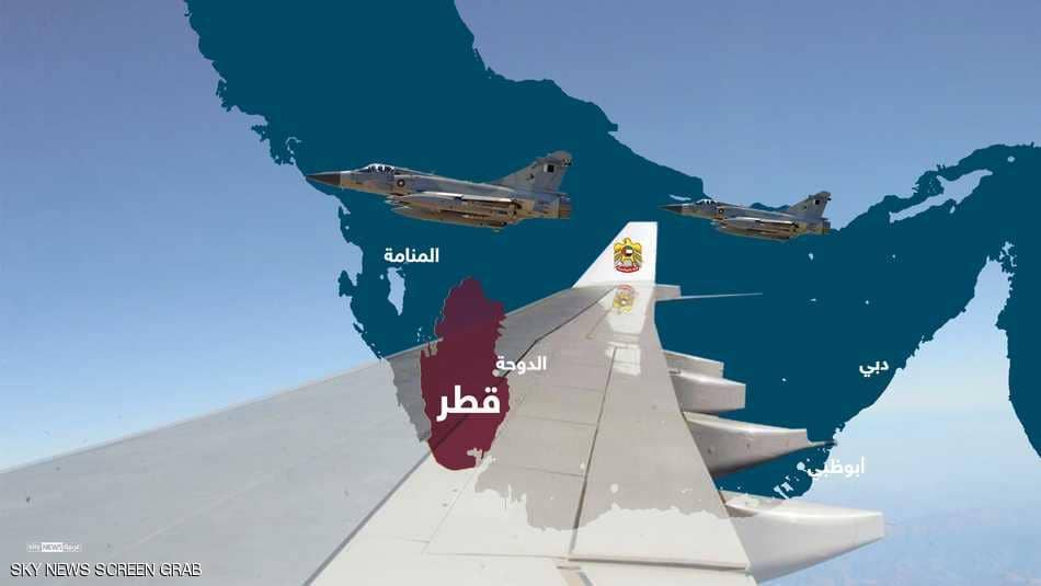 المقاتلات القطرية تعترض الطائرات المدنية الإماراتية