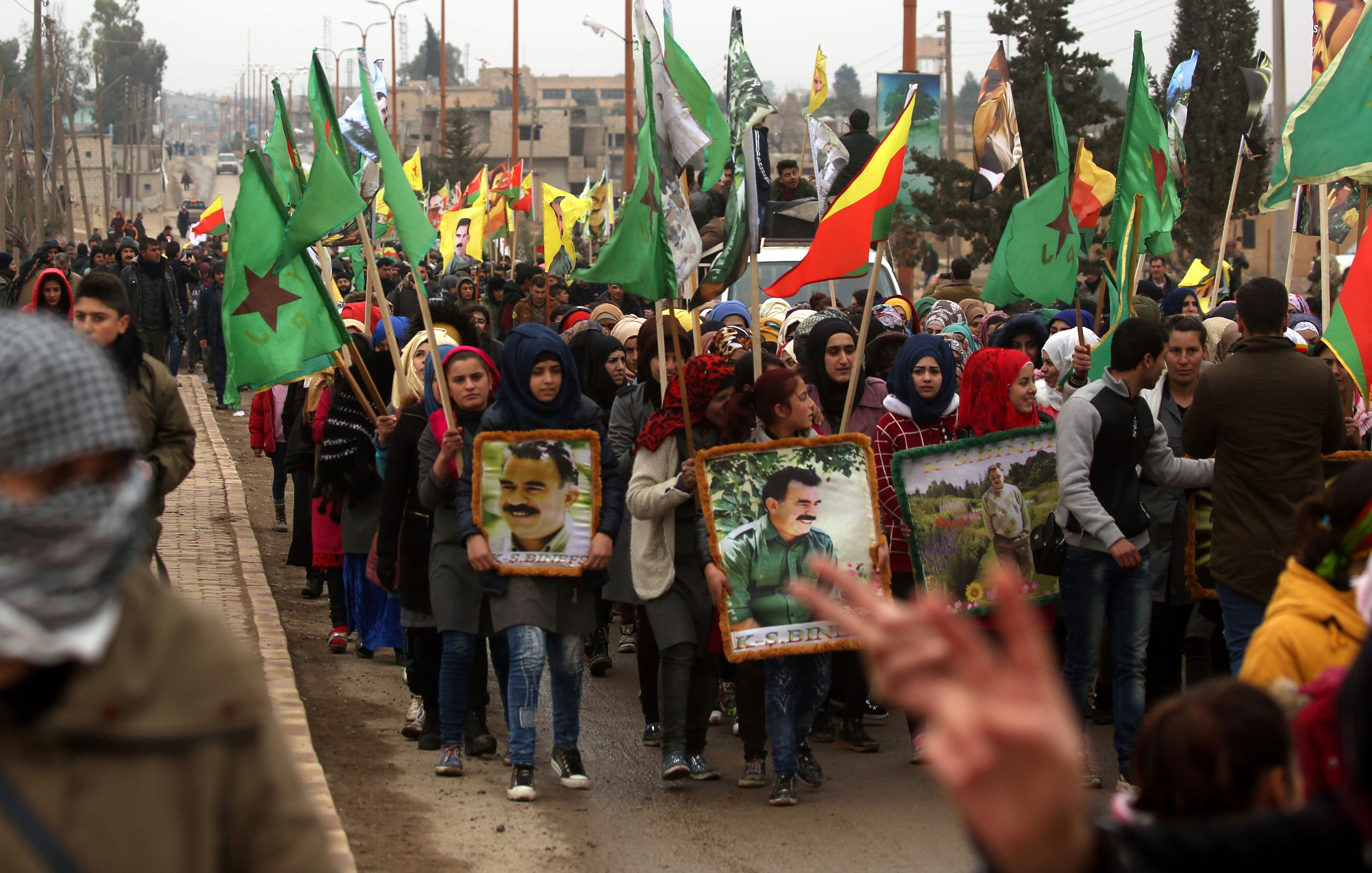 تظاهرات الأكراد ضد تركيا