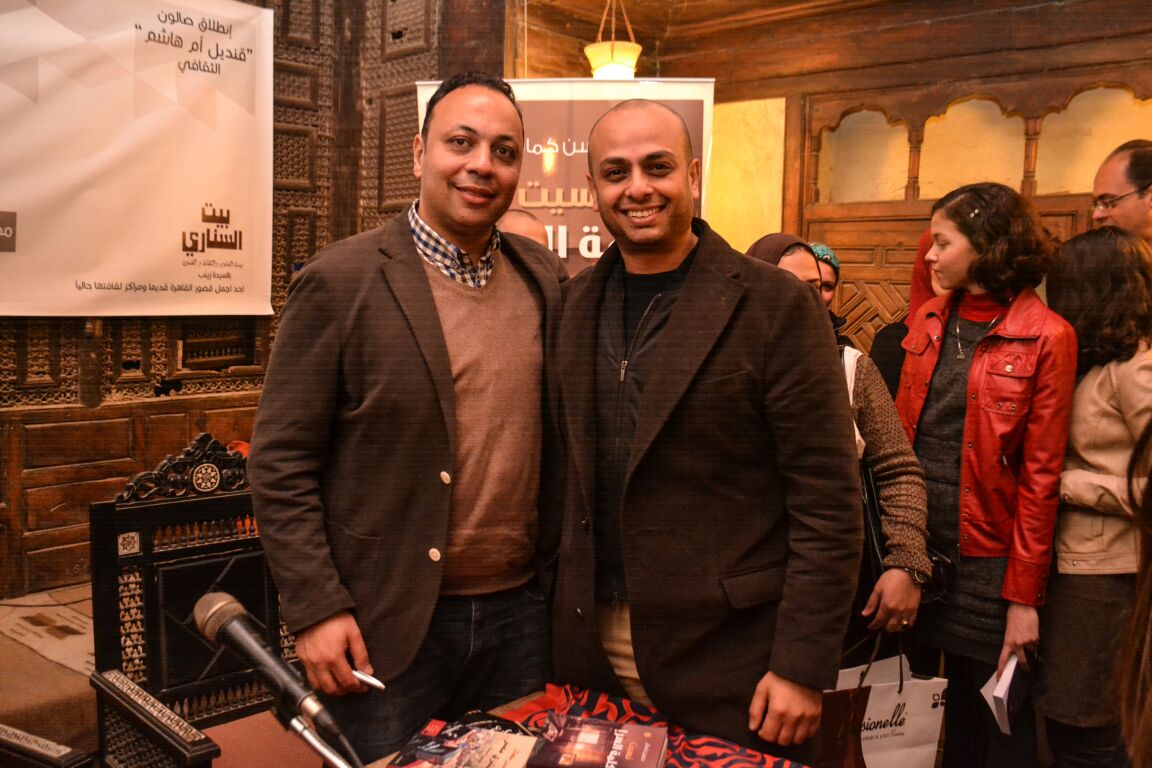 حسن كمال وأحمد مراد في حفل توقيع ومناقشة رواية نسيت كلمة السر