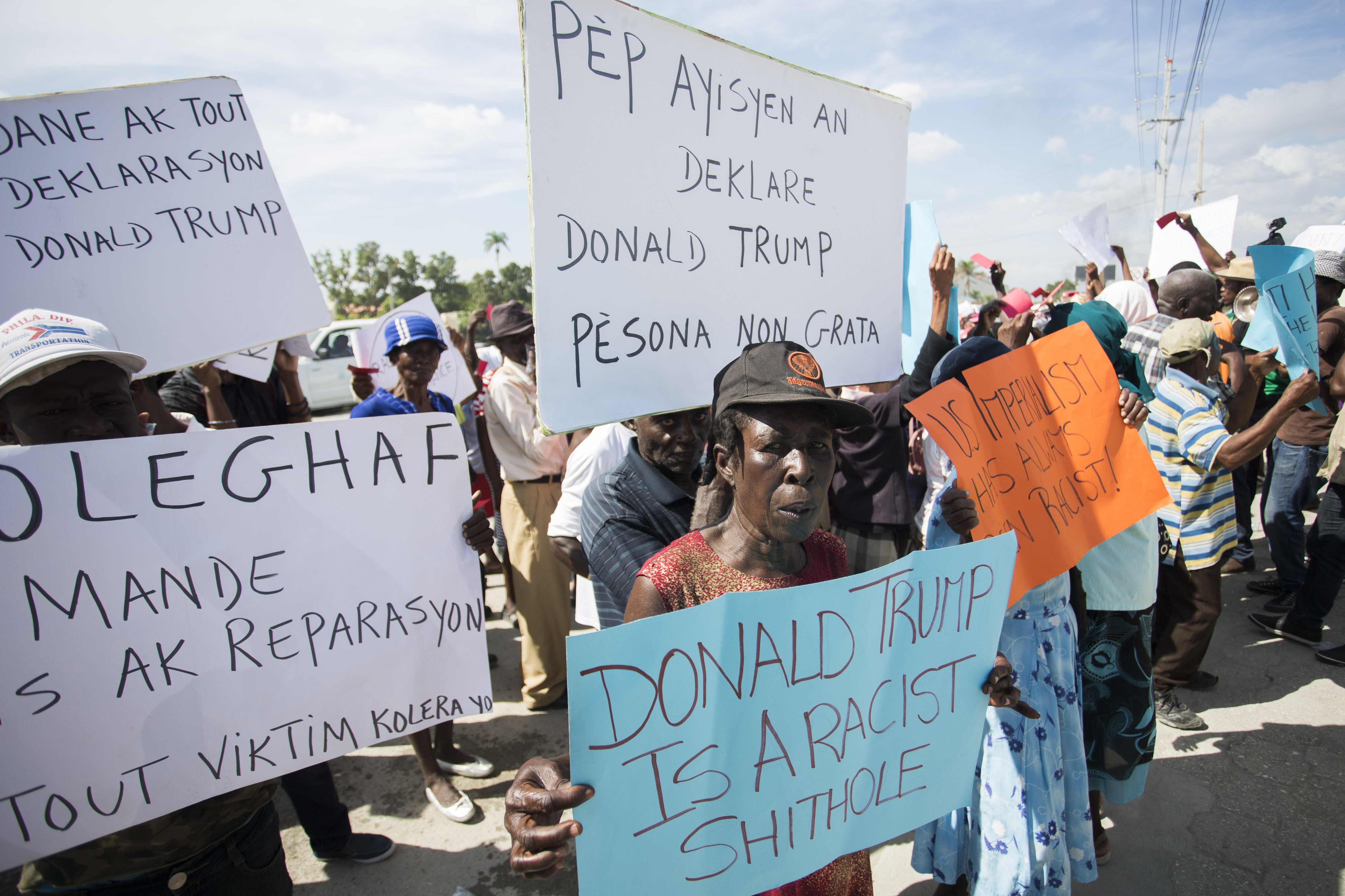 مظاهرة فى هايتى