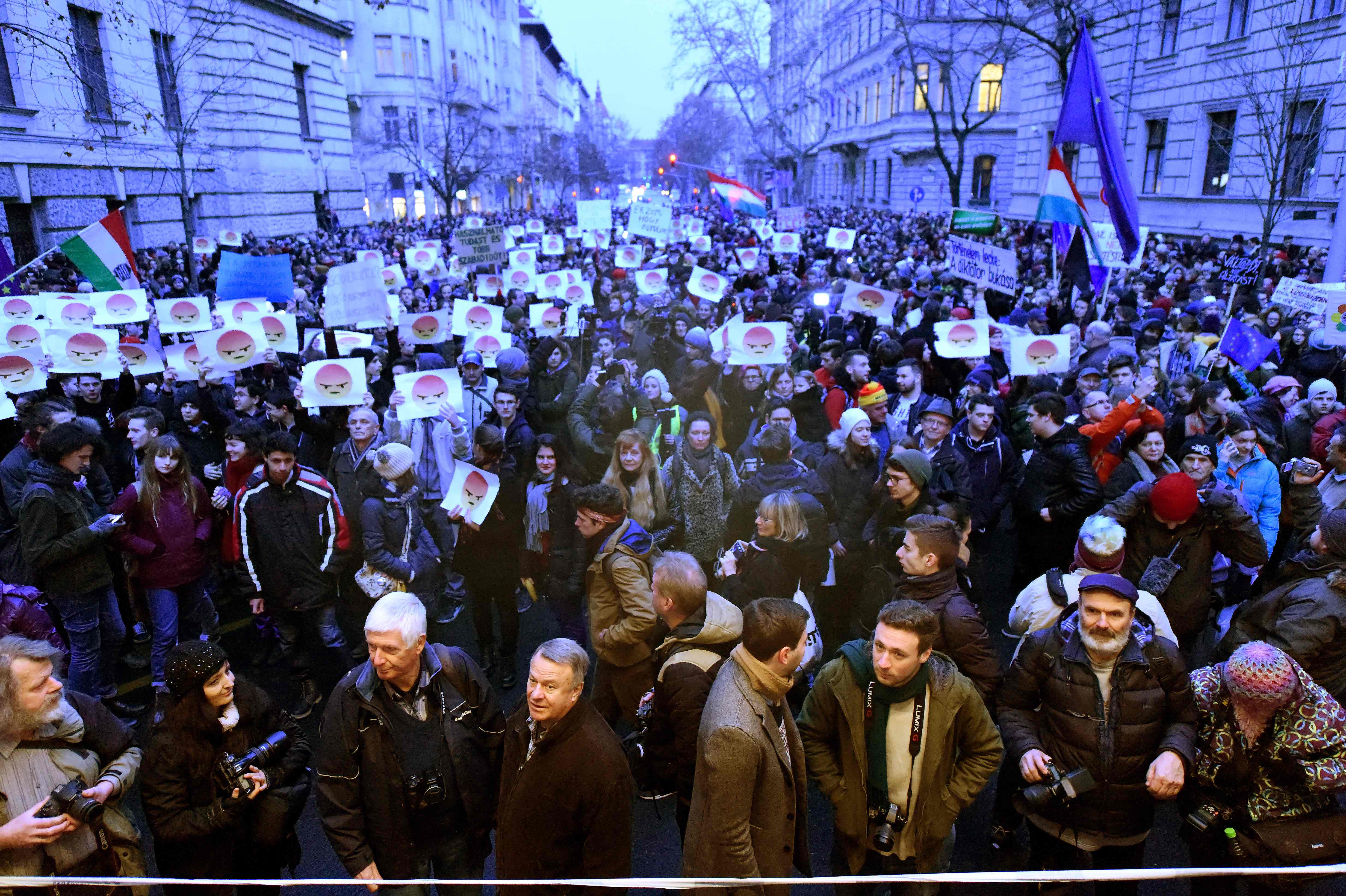 مظاهرات فى المجر