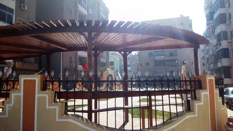 الانتهاء من حديقة تتوسط المساكن بمدينة ناصر بحي شرق