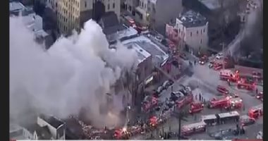 حريق ضخم بإحدى المجمعات السكنية بنيويورك