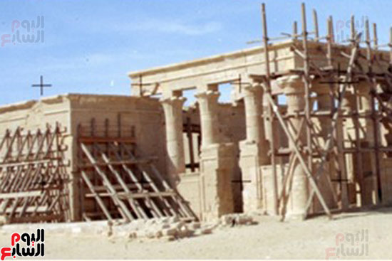 اعمال ترميم المقاولين العرب للمعبد
