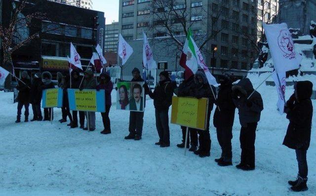 ايرانيون يتظاهرون ضد النظام فى كندا