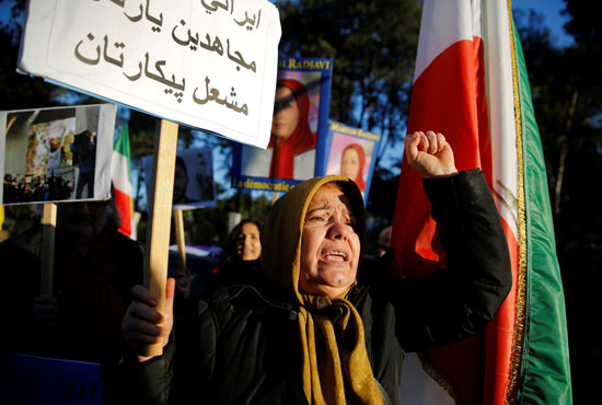 احتجاجات ضد حكومة إيران فى إيطاليا