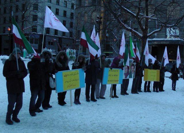 مظاهرة ايرانية فى كندا