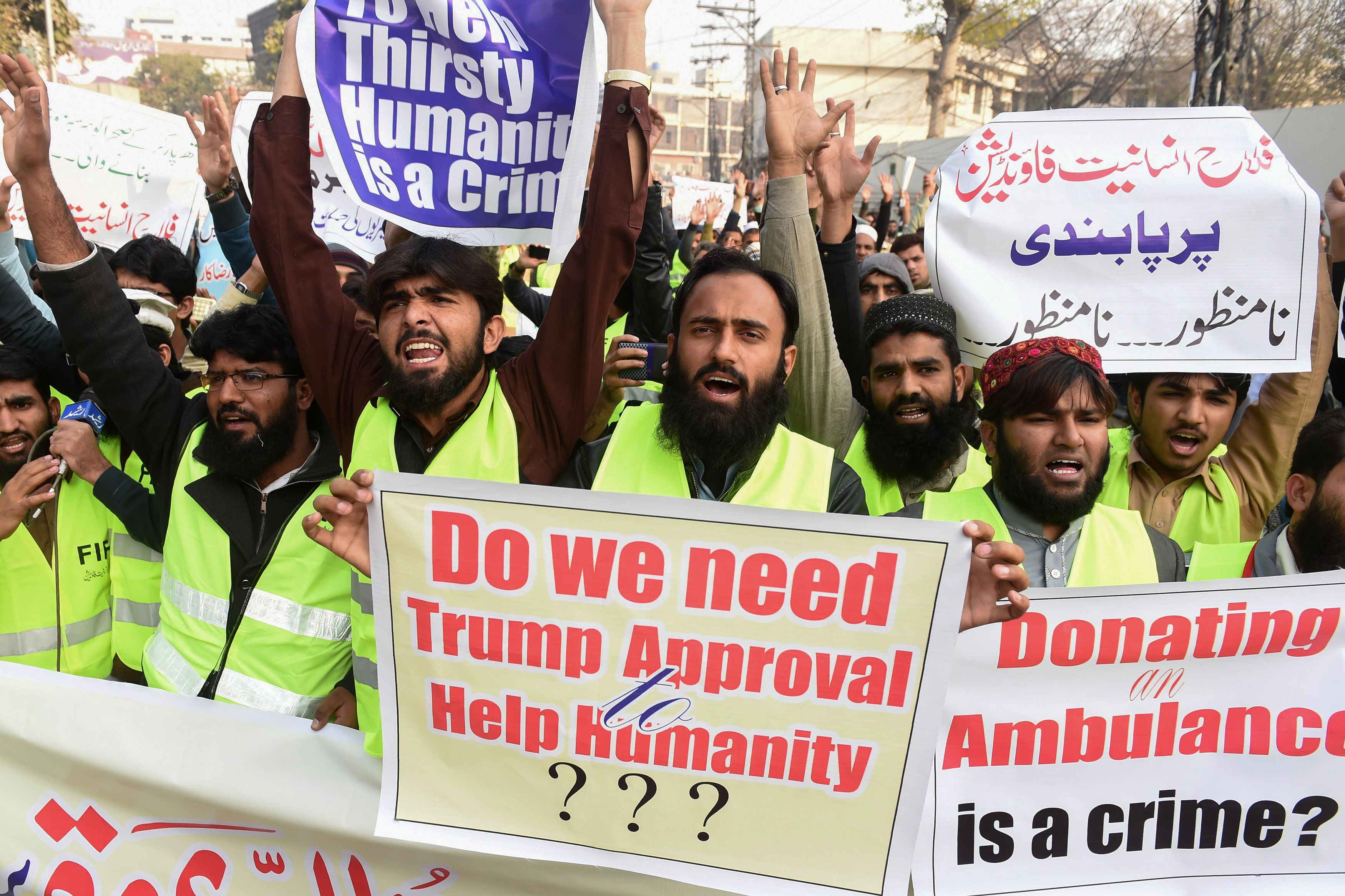 مظاهرات باكستانية ضد ترامب وتغريداته بخصوص الإرهاب