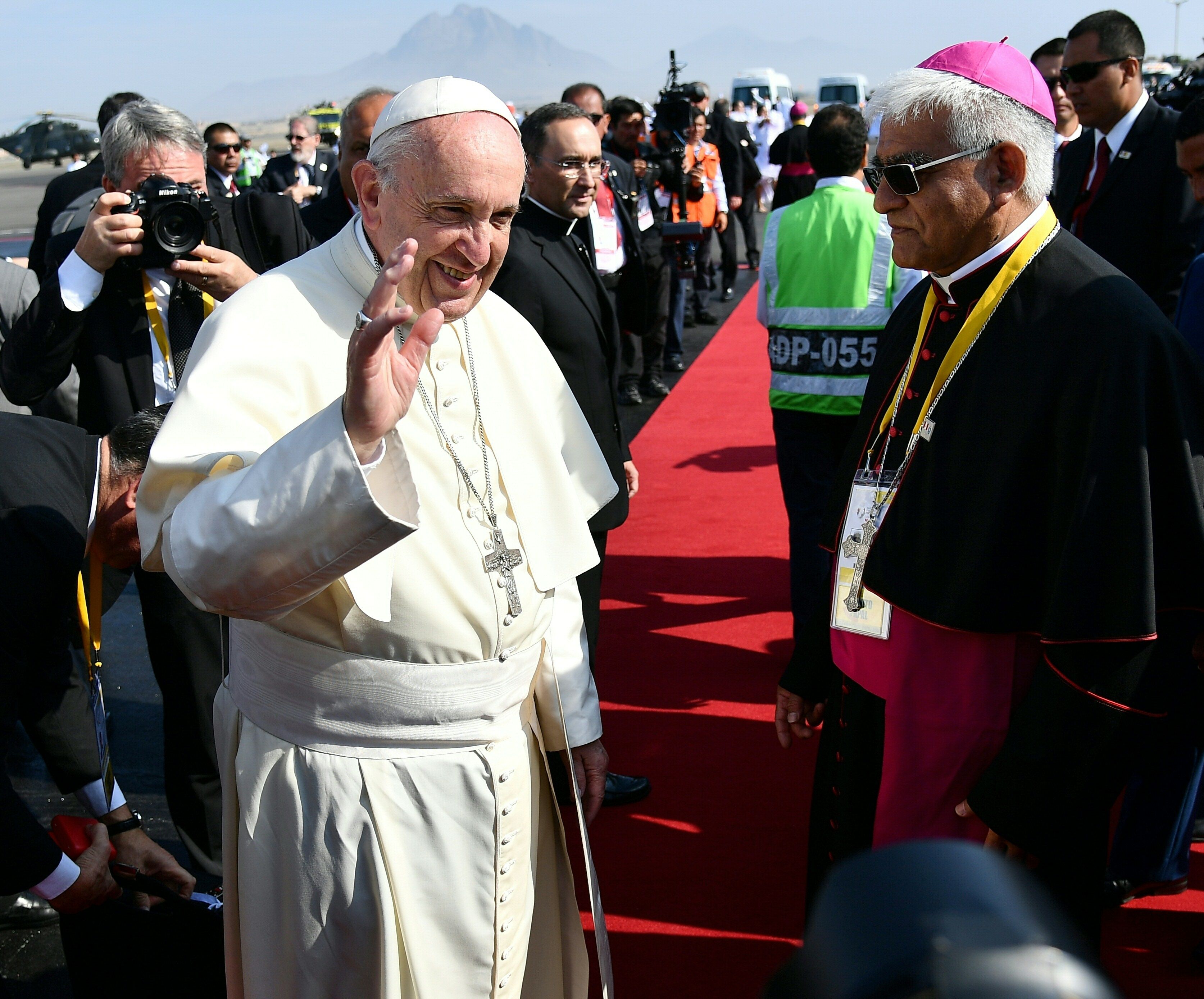استقبال البابا فرانسيس