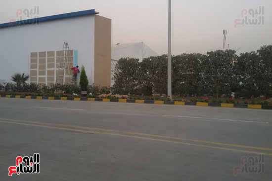 كوم أبو راضى تستعد لاستقبال السيسي