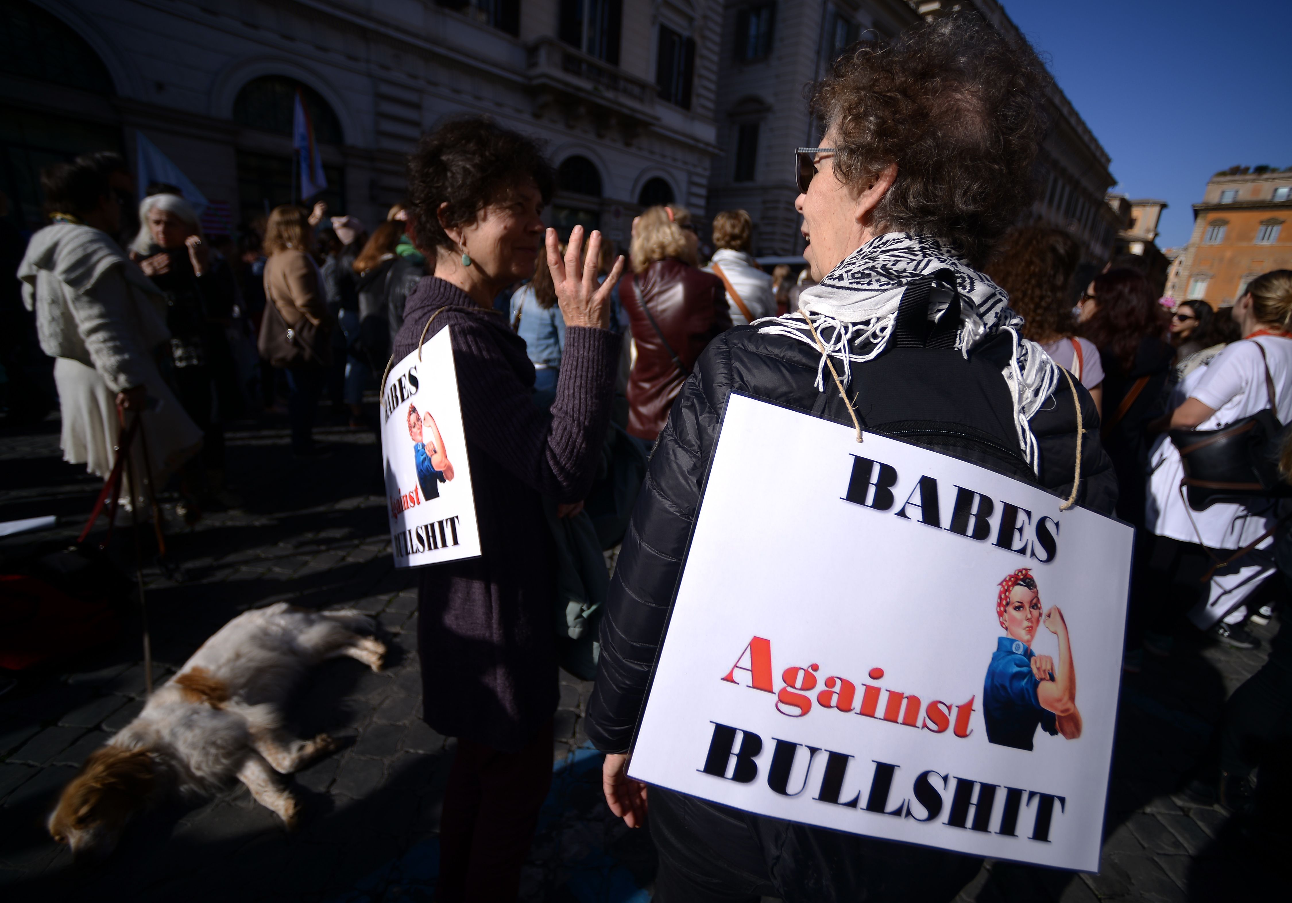 تظاهرات السيدات فى إيطاليا 