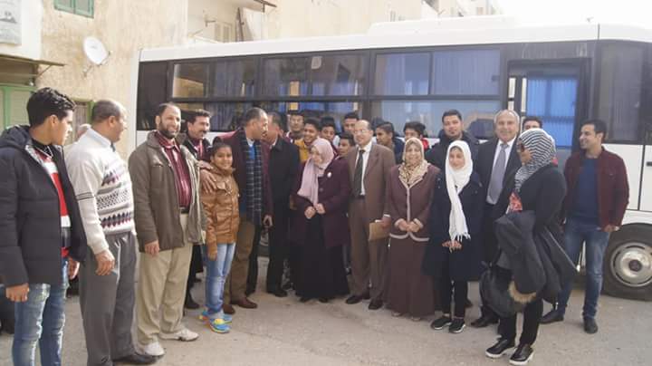 وكيل تعليم شمال سيناء تستقبل الطلاب المشاركين فى معسكر  (1)