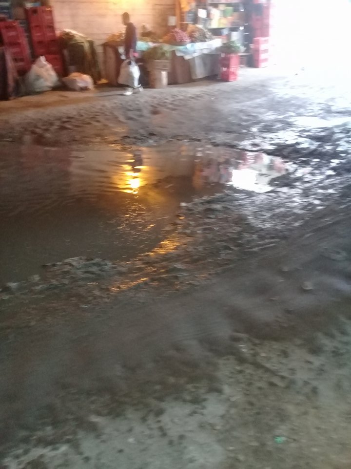 مياه المجارى وسط الشوارع
