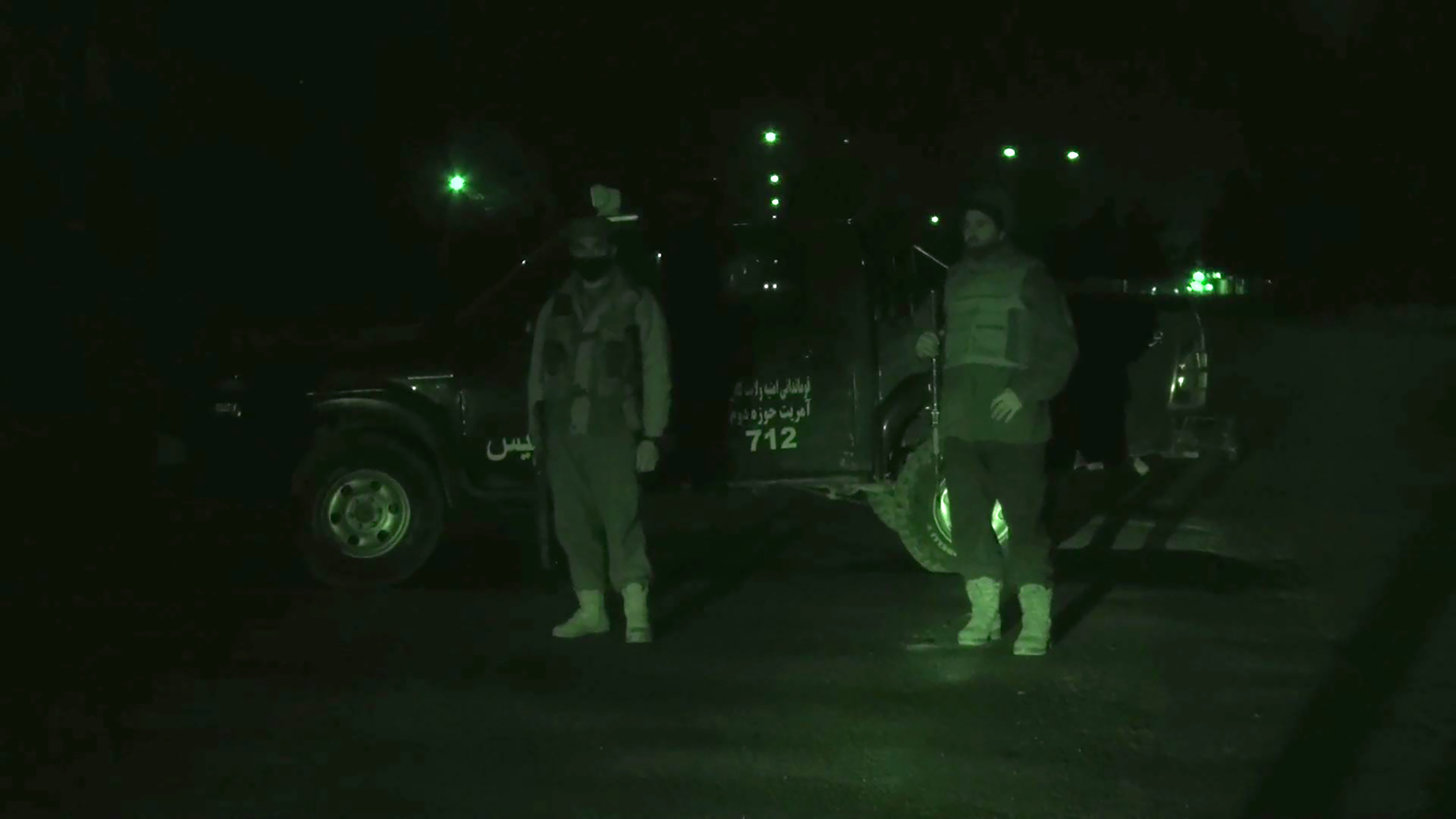 الشرطة الافغانية بمحيط موقع الهجوم المسلح
