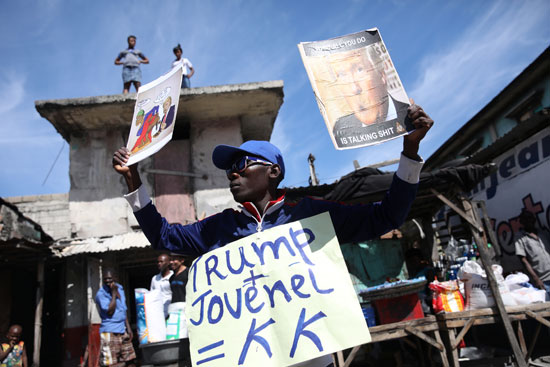 مظاهرات فى هايتى ضد دونالد ترامب