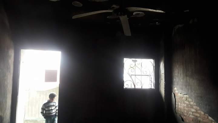 حريق بمنزل بمدينة بئر العبد (1)