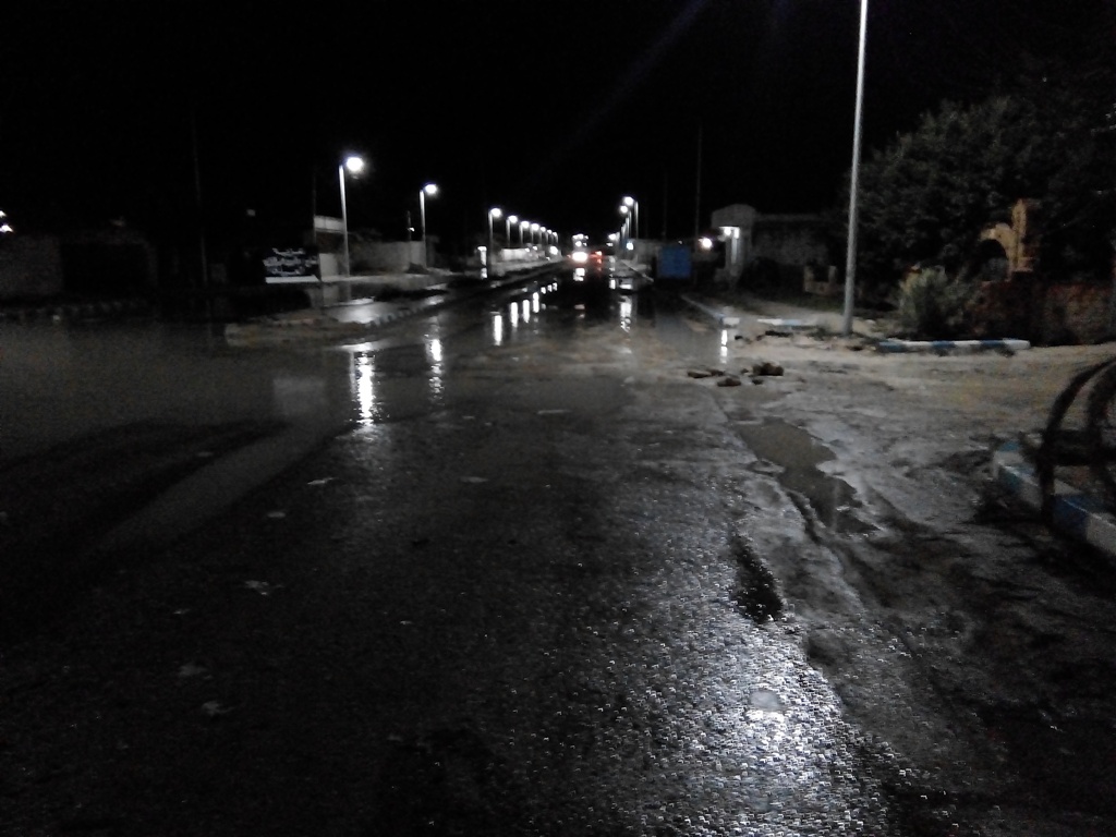 استمرار سقوط الأمطار الخفيفة ليلا على مطروح  (2)