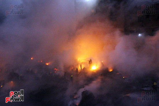 حريق مخزن كابلات الهرم  (24)