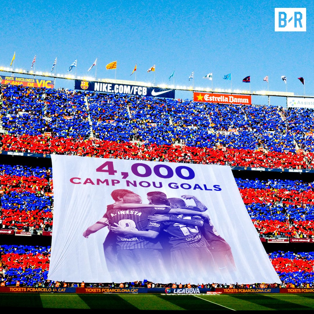 برشلونة يسجل 400 هدفاً على ملعب كامب نو
