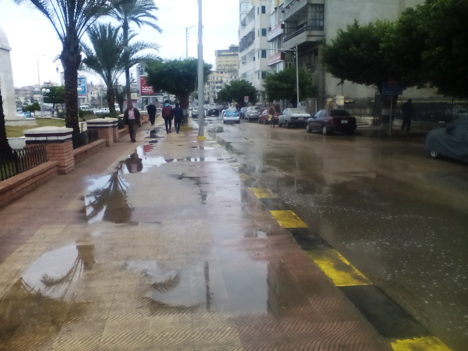 سقوط أمطار غزيرة على دمياط (1)