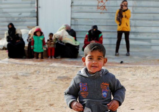  أطفال اللاجئين بمخيم الزعترى 