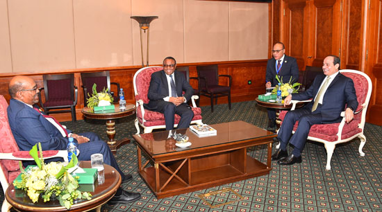 قمة رؤساء مصر والسودان وإثيوبيا (1)