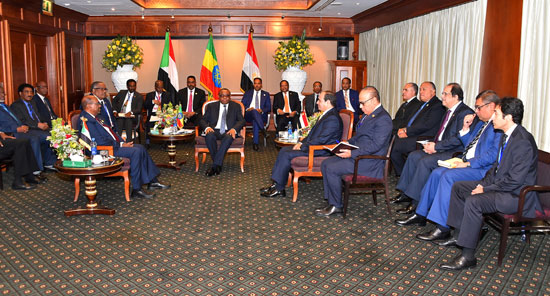 قمة رؤساء مصر والسودان وإثيوبيا (2)