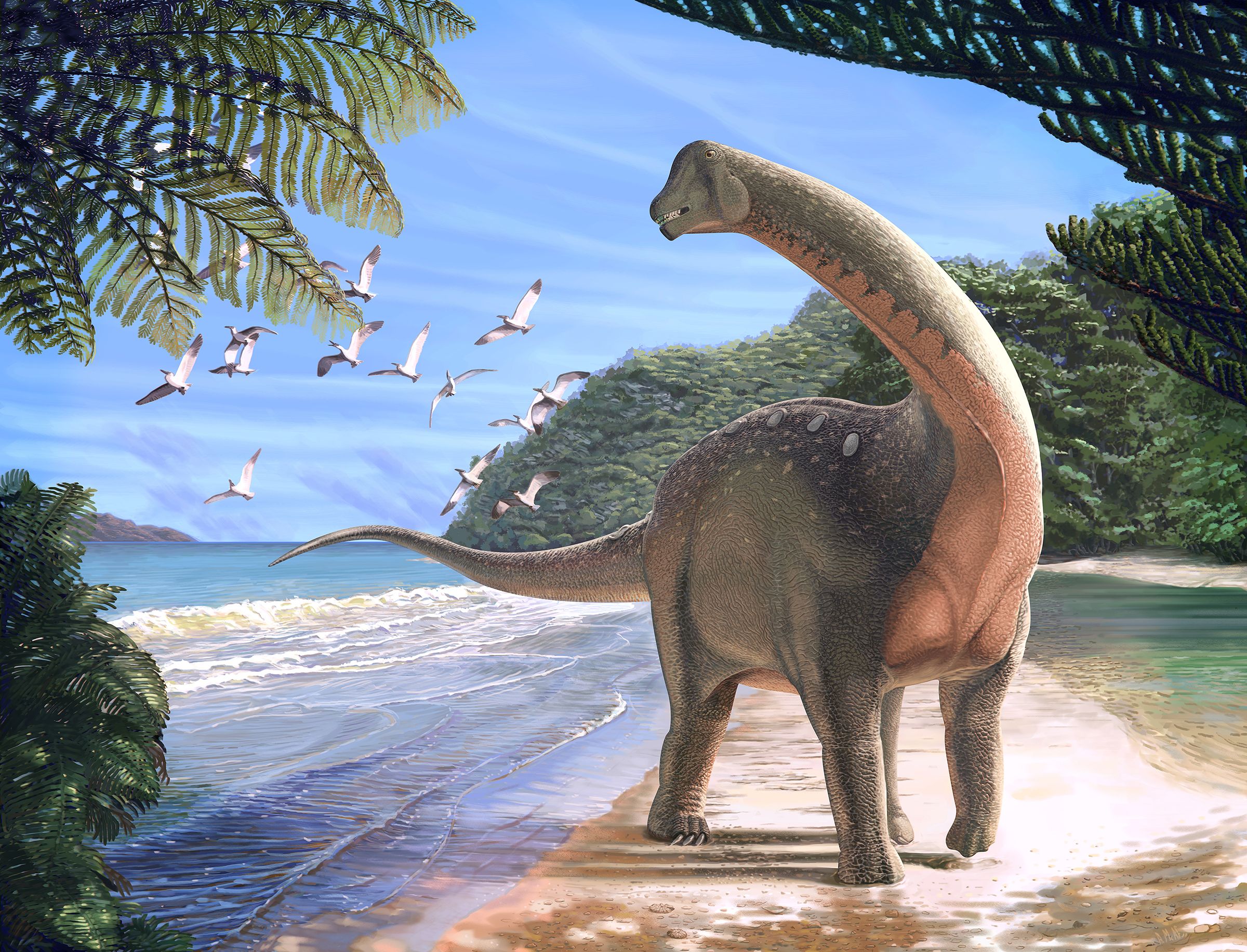 صورة تخيلية للديناصور