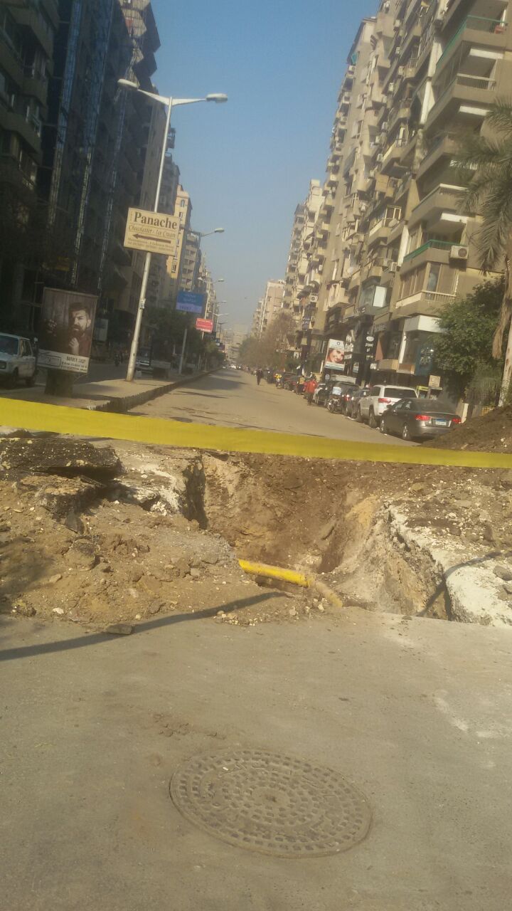 غلق شارع لبنان اتجاه ميدان لبنان