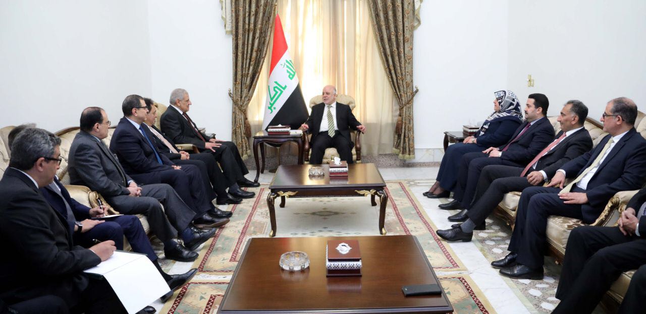 رئيس الوزراء العراقى يستقبل المهندس إبراهيم محلب