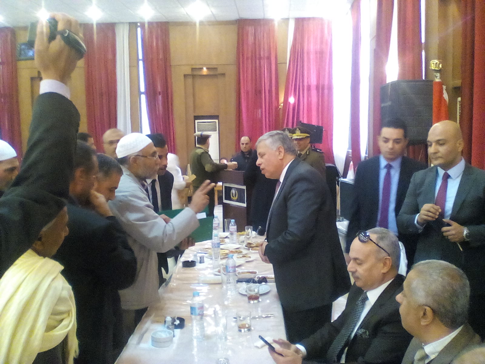 سكرتير محافظ المنوفية ومدير الامن يشهد احتفالية عيد الشرطة مع أسر الشهداء