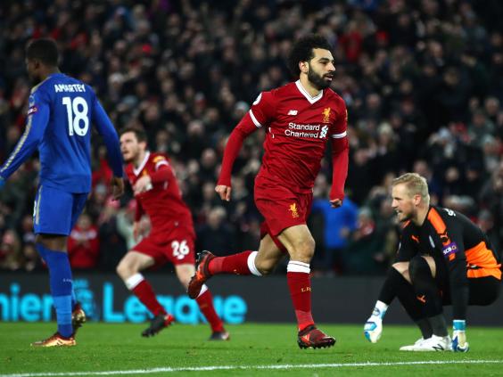 ليفربول بثنائية محمد صلاح فاز امام ليستر ليفربول بثنائية محمد صلاح فاز امام ليستر
