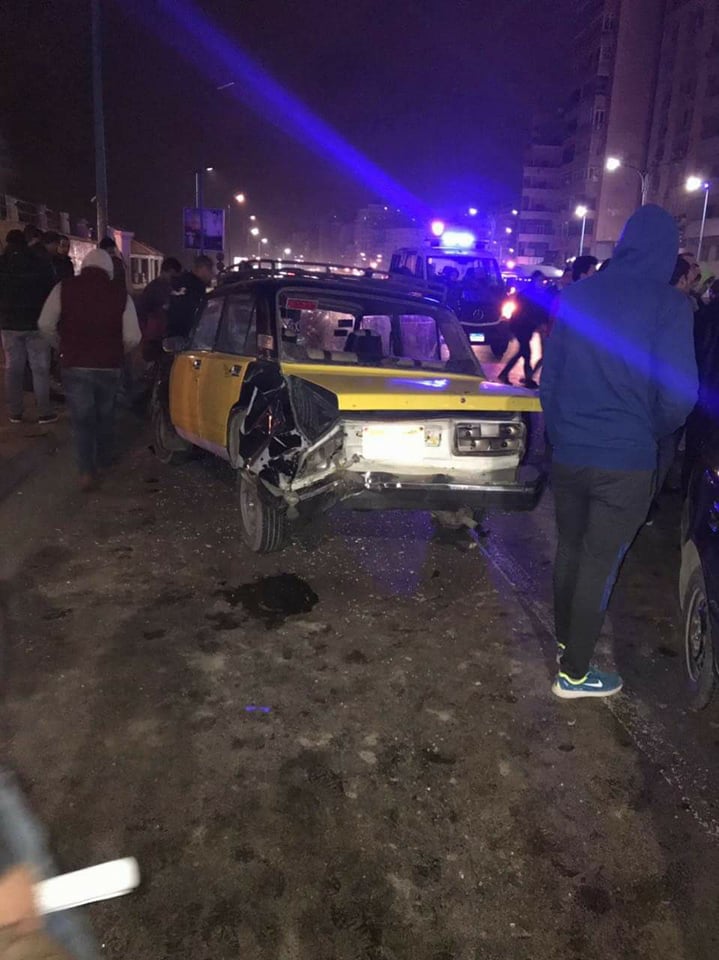 جانب من الحادث على الكورنيش جانب من الحادث على الكورنيش