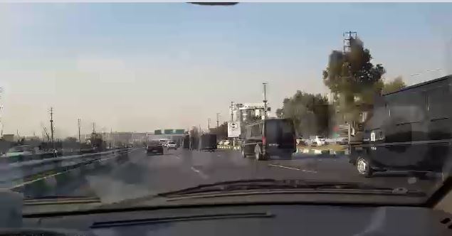 أرتال عسكرية متوجهة إلى طهران
