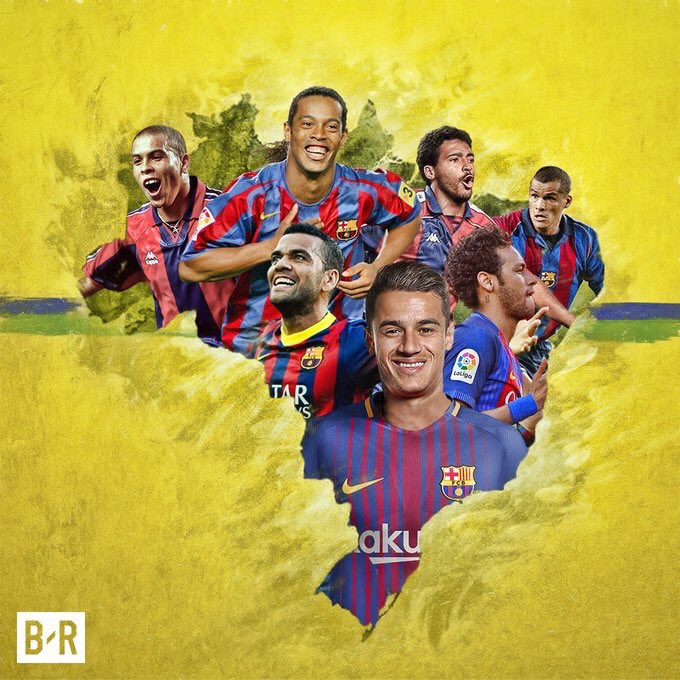 أبرز البرازيليين بقمييص برشلونة