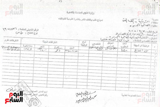بيان فرصة العمل (12)