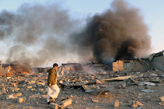 قصف جوى للتحالف العربى على مواقع الحوثيين