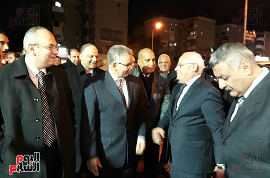 محافظ بورسعيد برفقة قيادات الداخلية