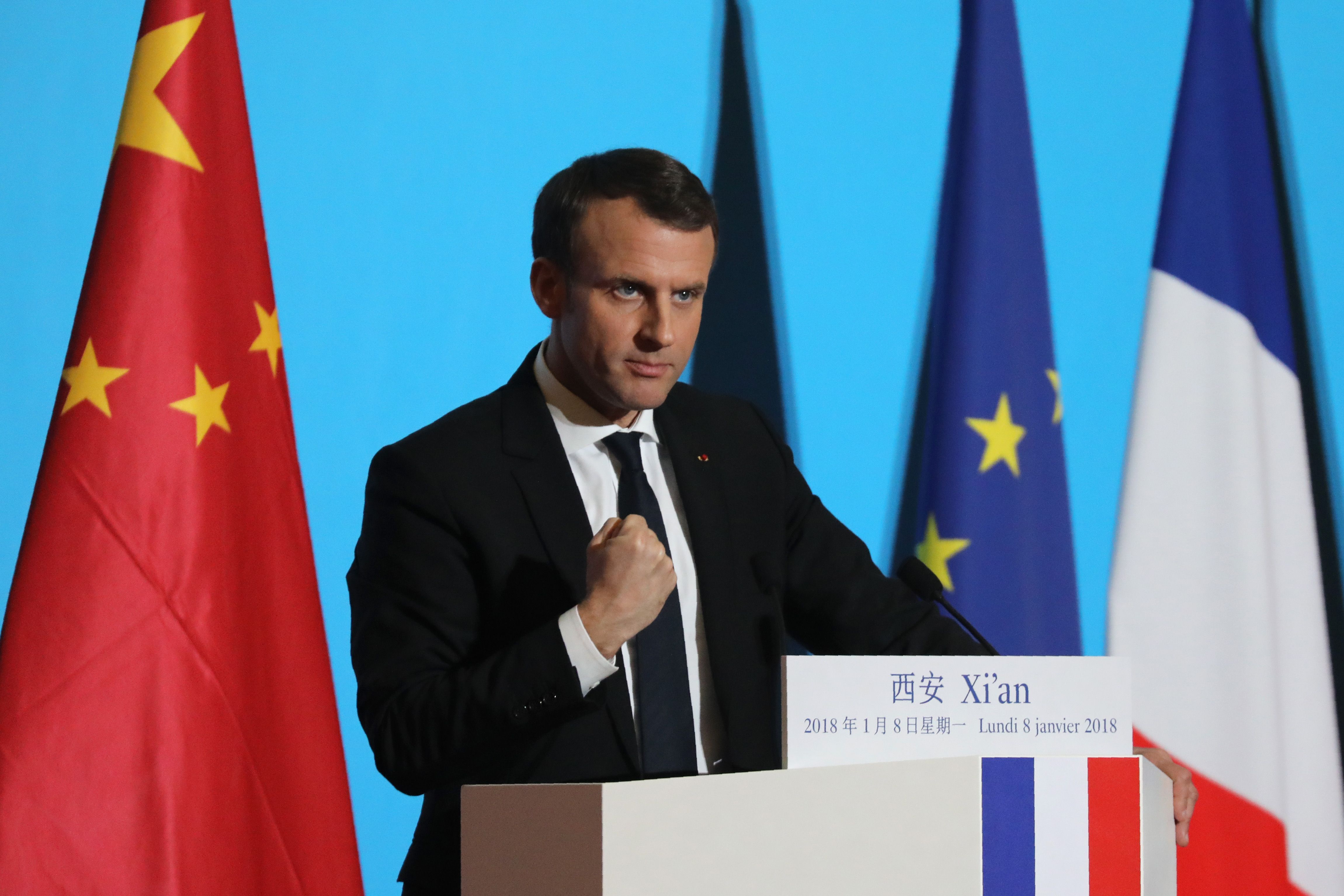 مؤتمر صحفى للرئيس الفرنسى فى الصين
