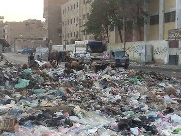 القمامة تحاصر مدارس شبرا الخيمه