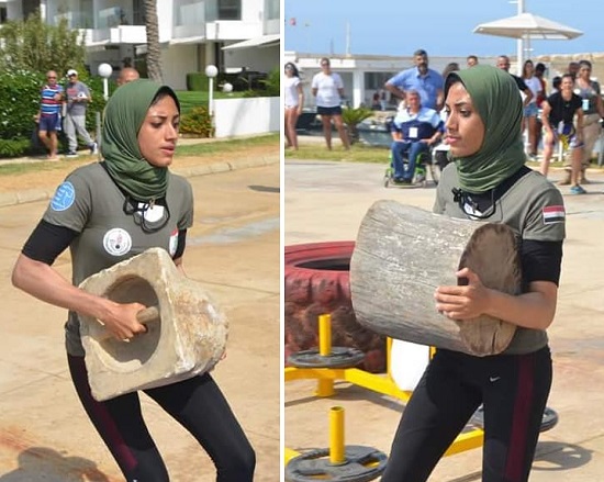 مريم فى إحدى مراحل المسابقة مريم فى إحدى مراحل المسابقة