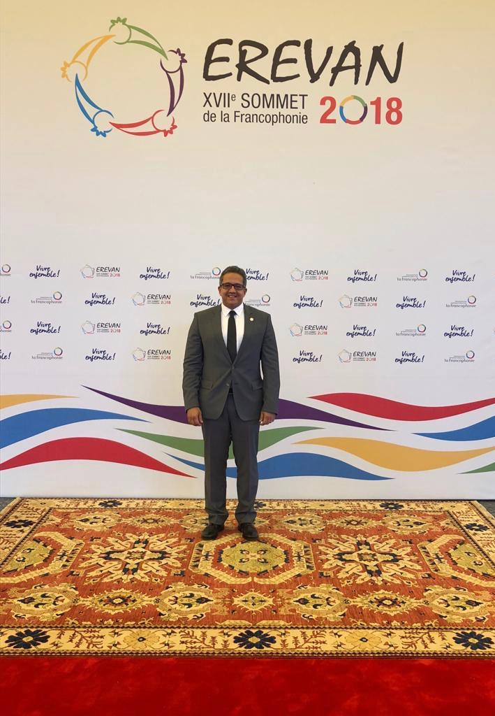 وزير الأثار ممثلا عن مصر فى افتتاح القمة الـ 17 للمنظمة الدولية للفرانكفونية  (2)