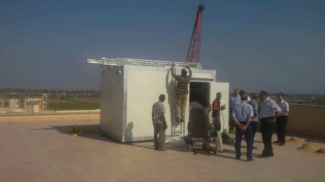 أول محطة رصد لحظية لرصد ملوثات الهواء بكفرالشيخ (2)