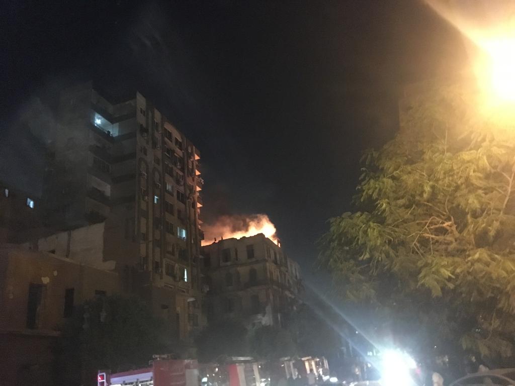 حريق هائل بعقار أمام مستشفى قصر العينى (6)