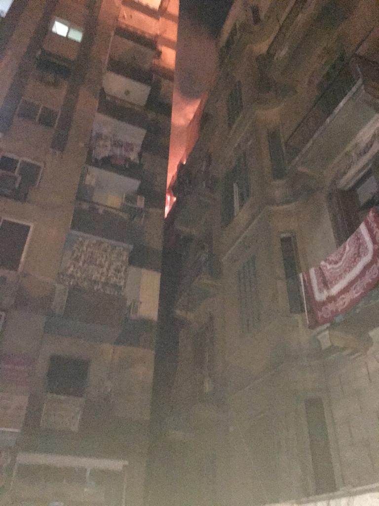 حريق هائل بعقار أمام مستشفى قصر العينى (4)