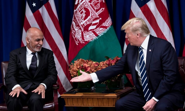 ترامب مع الرئيس الأفغانى