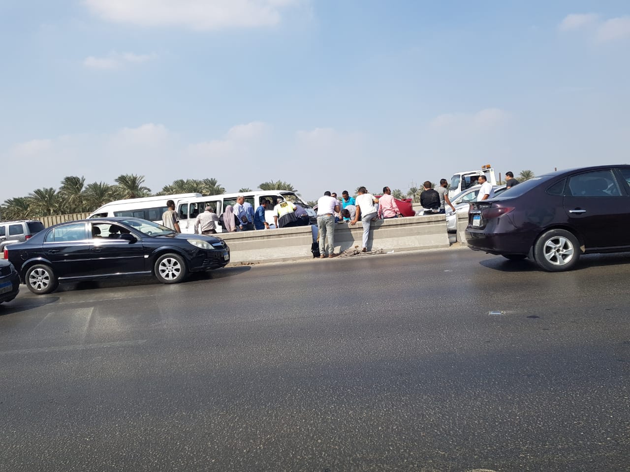 حادث مرورى اعلى المحور